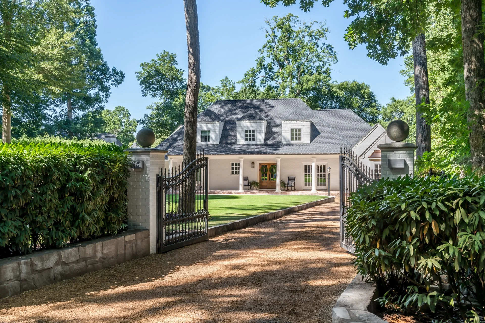 A gated custom estate home built by Bradford Builds